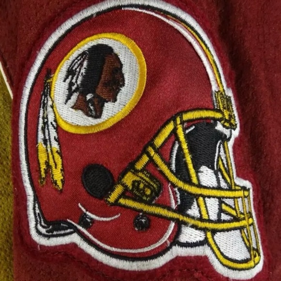 NWT Vintage Washington Redskins Suede Leather Varsity Letterman Full Zip Jacket - Picture 7 of 15